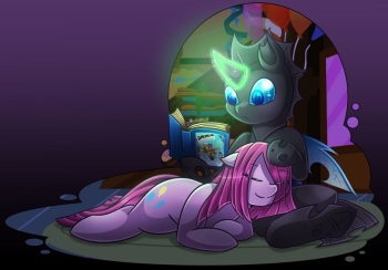 Pinkamena X Changeling cover