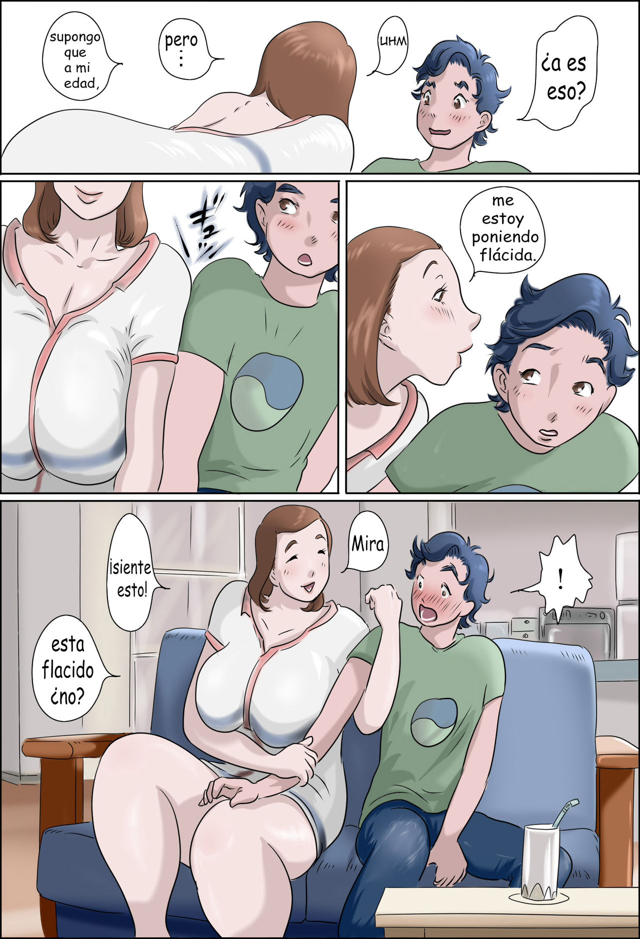 Kanojo no Hahaoya wa Guigui Sassotekureta Ken | La madre de mi novia salta en mi polla page 9 full