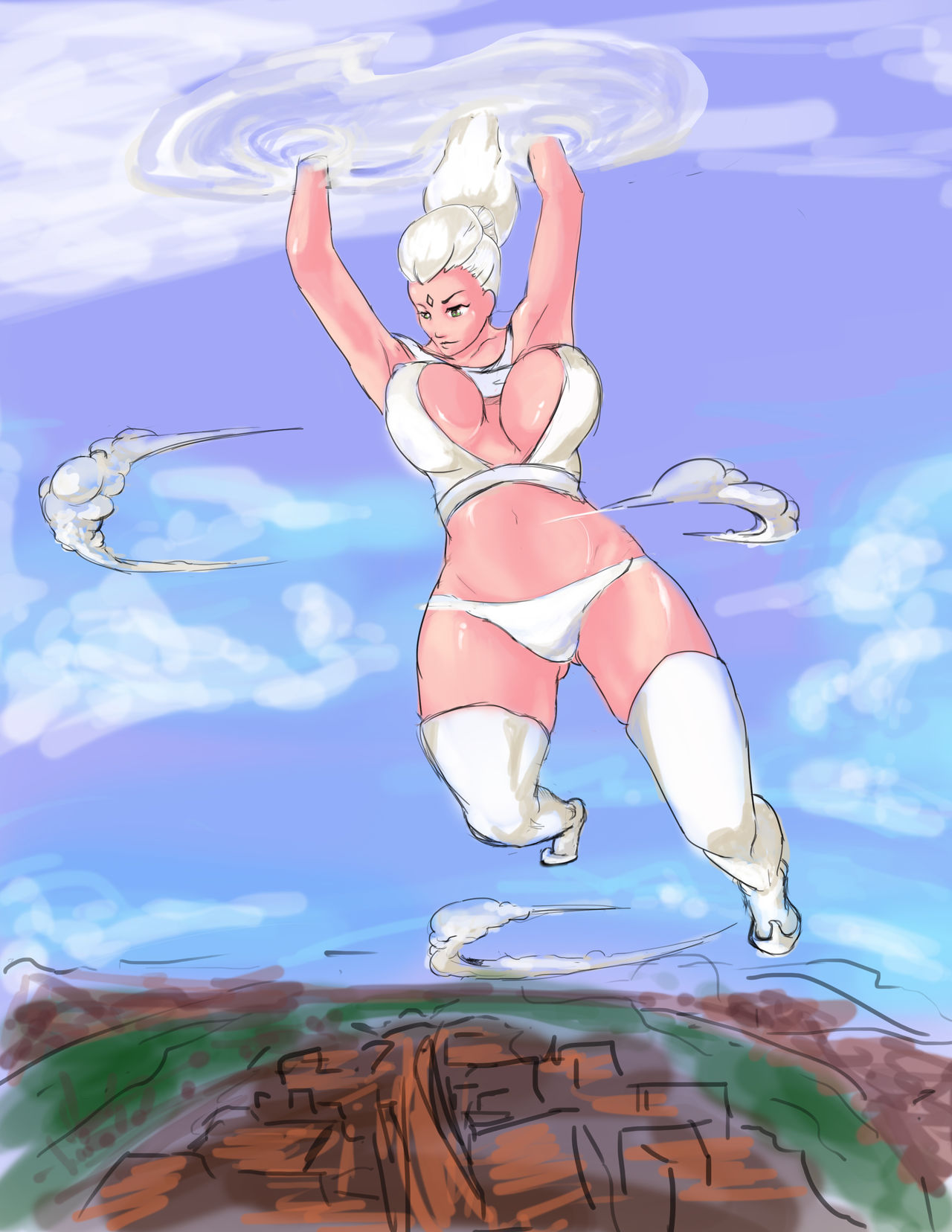 my sketches for the manga page 4 full
