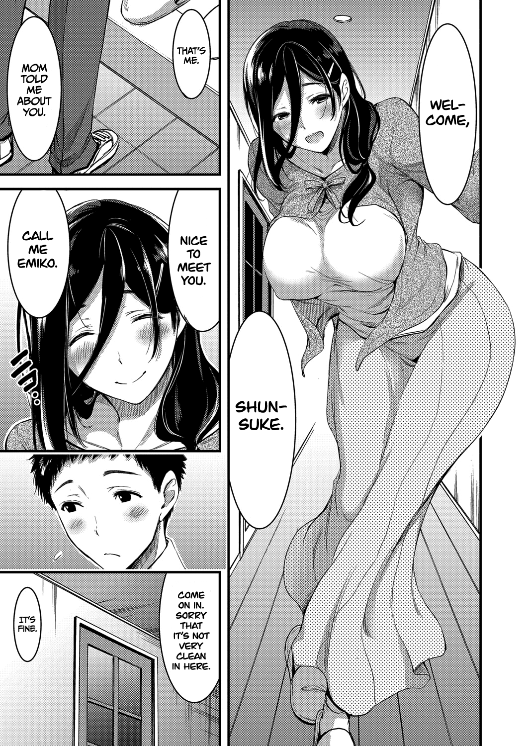 Doutei Tsumamigui Counselor ~Yuujin no Musuko ni Kindan Fudeoroshi~ | The Counselor Who Eats Virgins for Breakfast ~Deflowering Her Friend's Son~   =Dark Mac + CW= page 5 full