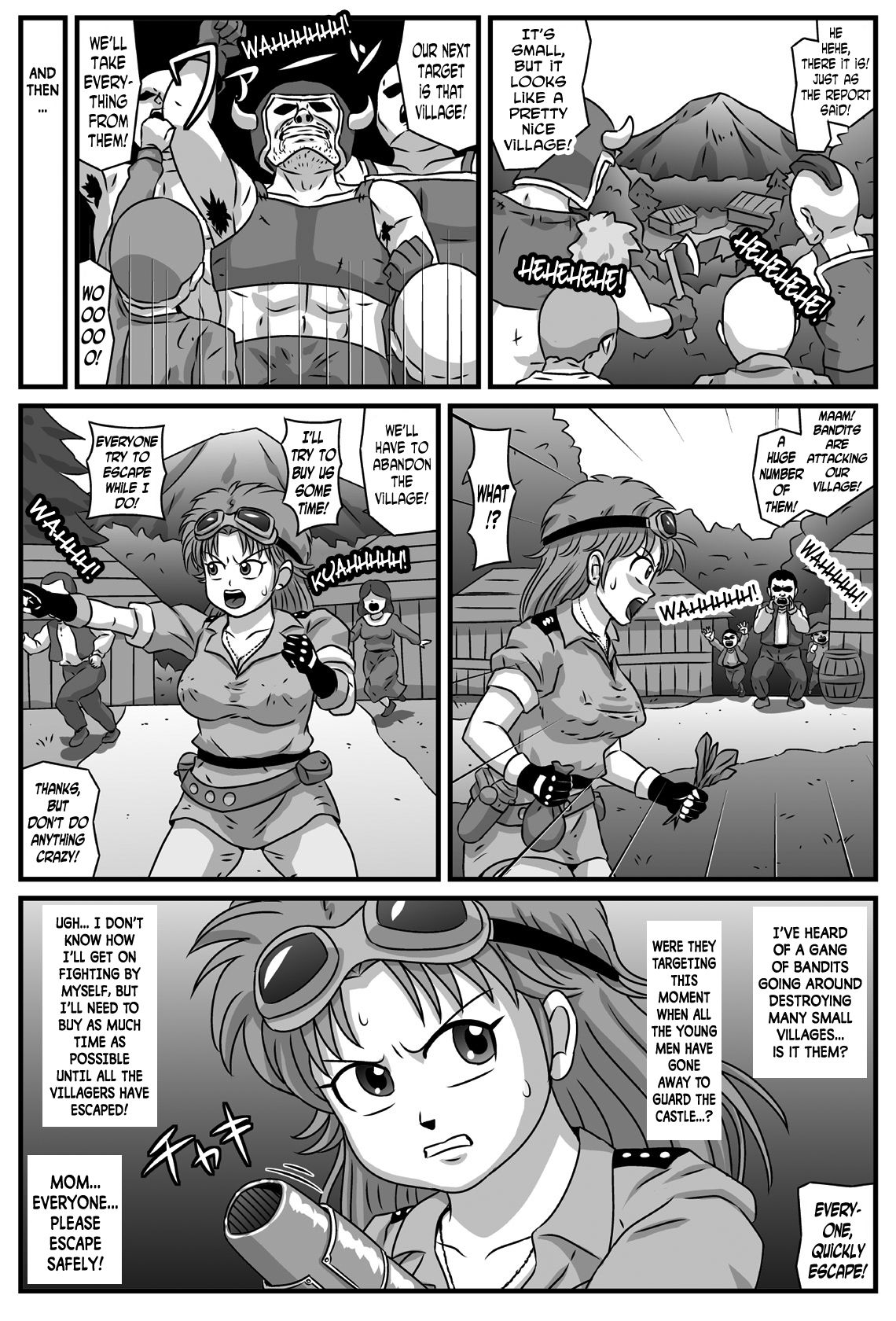 Kyonyuu Oyako ga Touzoku-dan no Nikubenki ni Nattara page 2 full