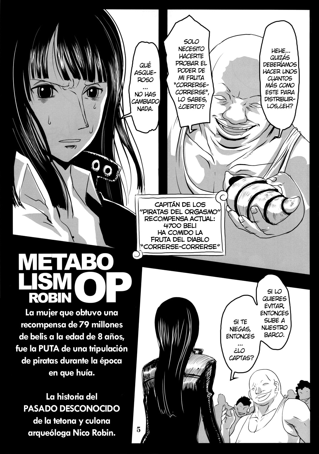 Metabolism-OP Kyonyuu Kyoshiri Shoufu Nico Robin no Keshi Taikako page 4 full