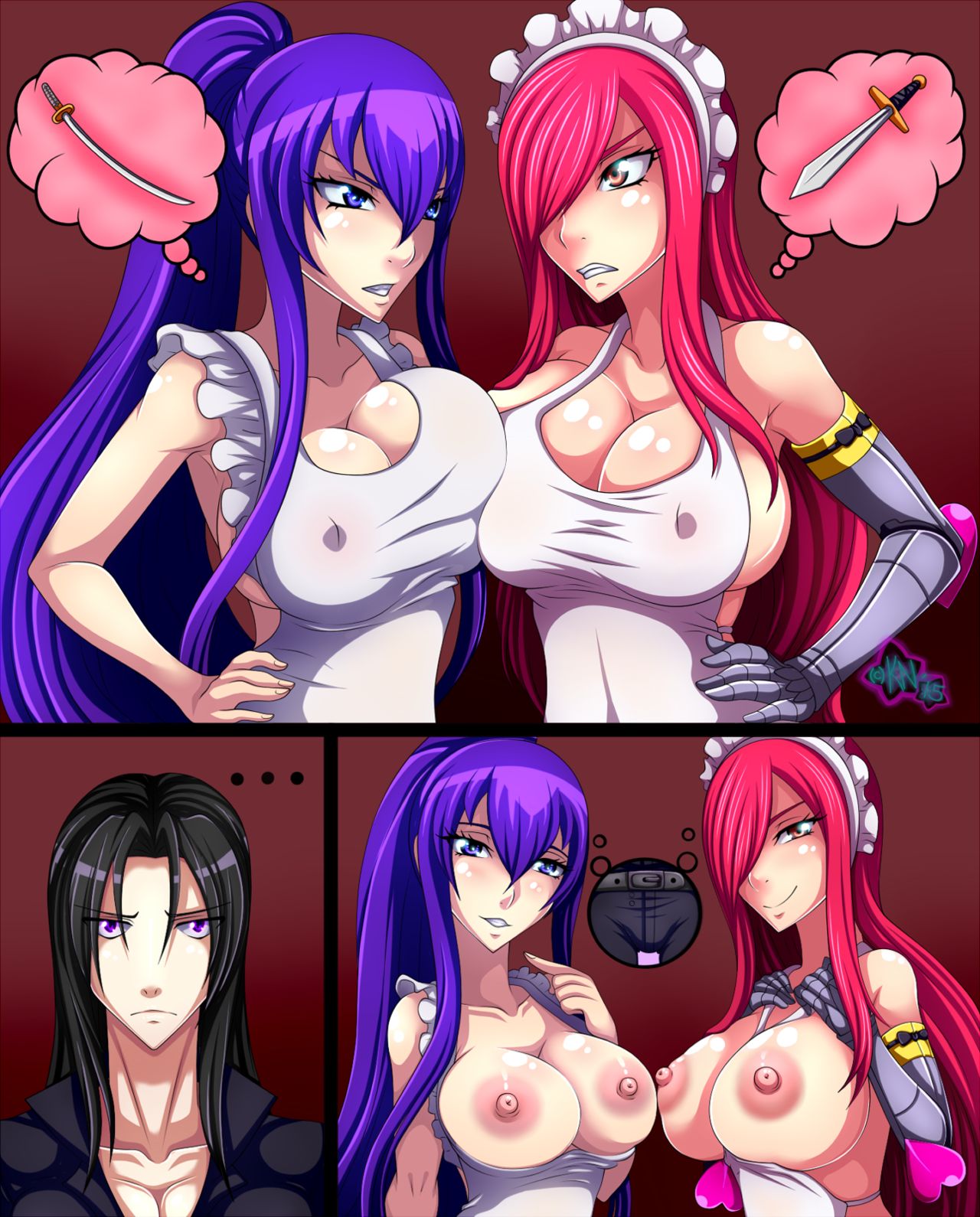 Saeko v Erza > Garnet v Machina page 1 full