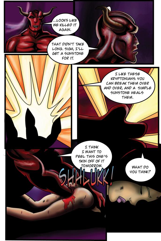 Supergirl: Exile on the demon planet torhn page 10 full