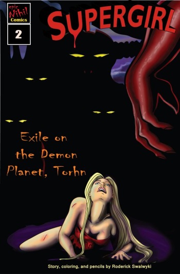 Supergirl: Exile on the demon planet torhn cover