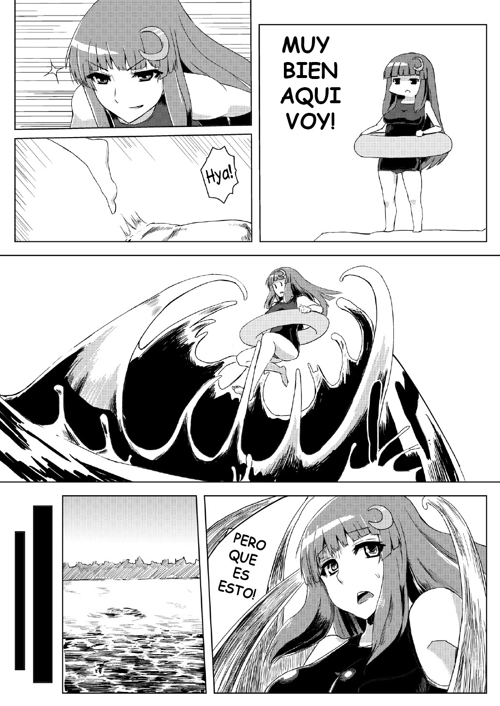 Sukumizu Patchouli Shokushu Jigoku | Patchouli en Ropa de Baño y El Infierno de Tentaculos page 4 full