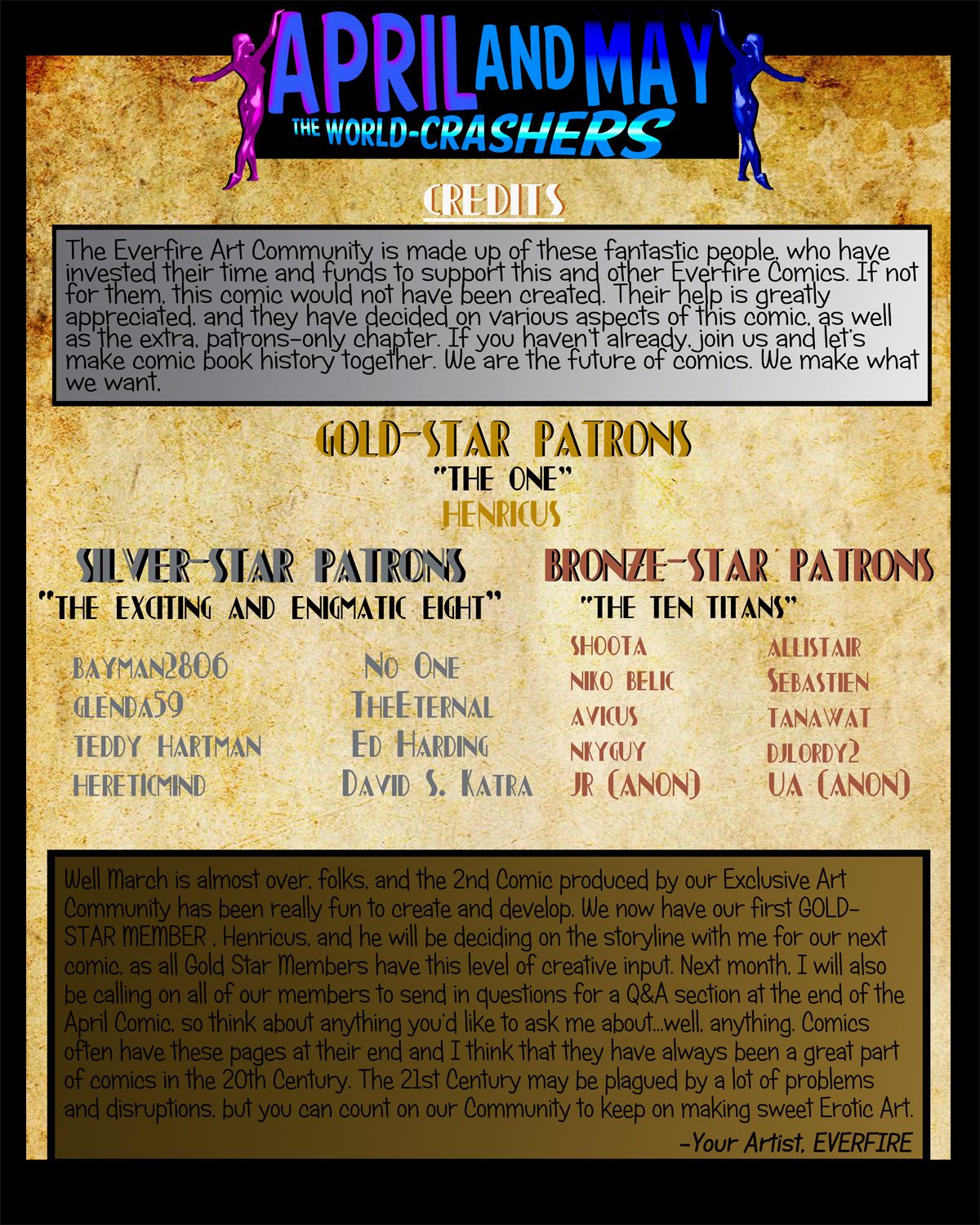 April and May - The World-Crashers page 1 full
