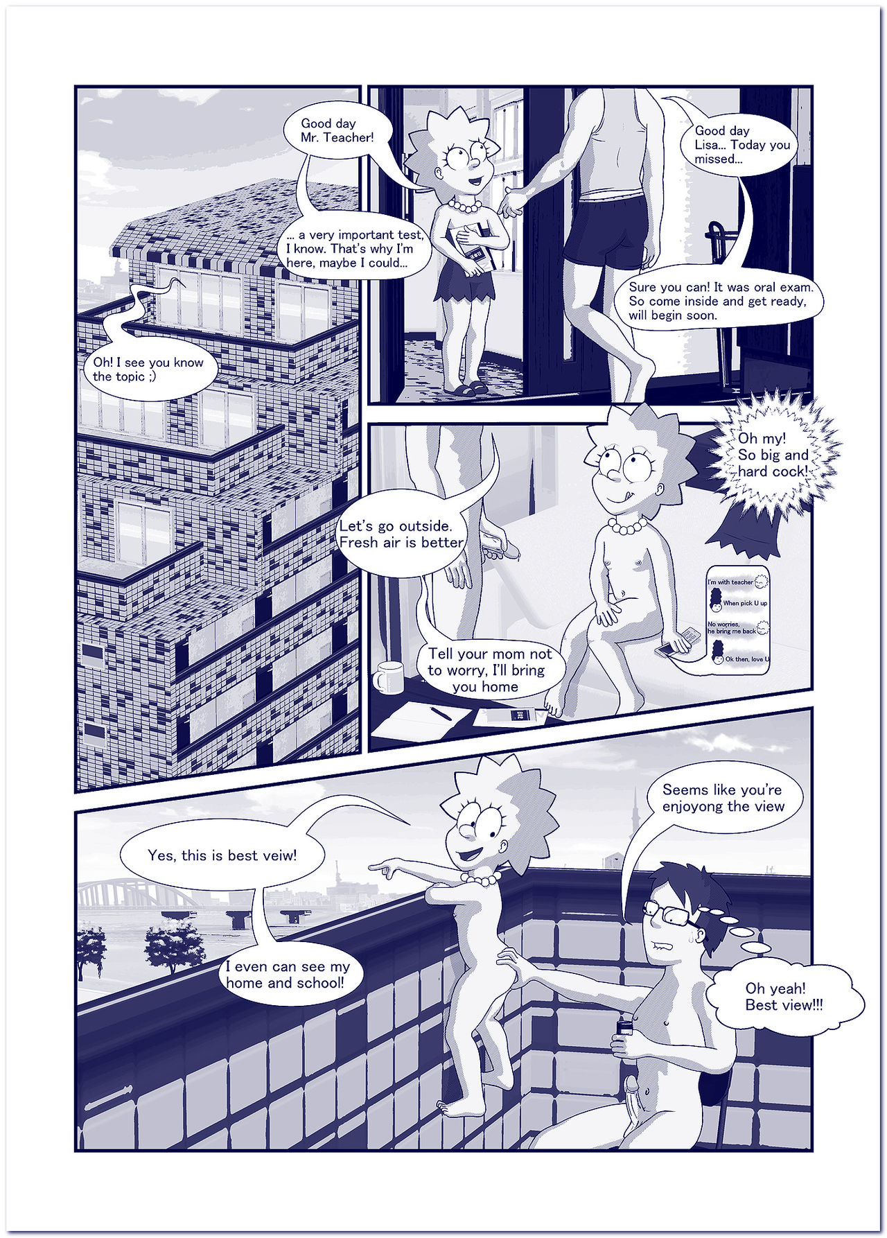 Oral exam  The Simpsons page 1 full