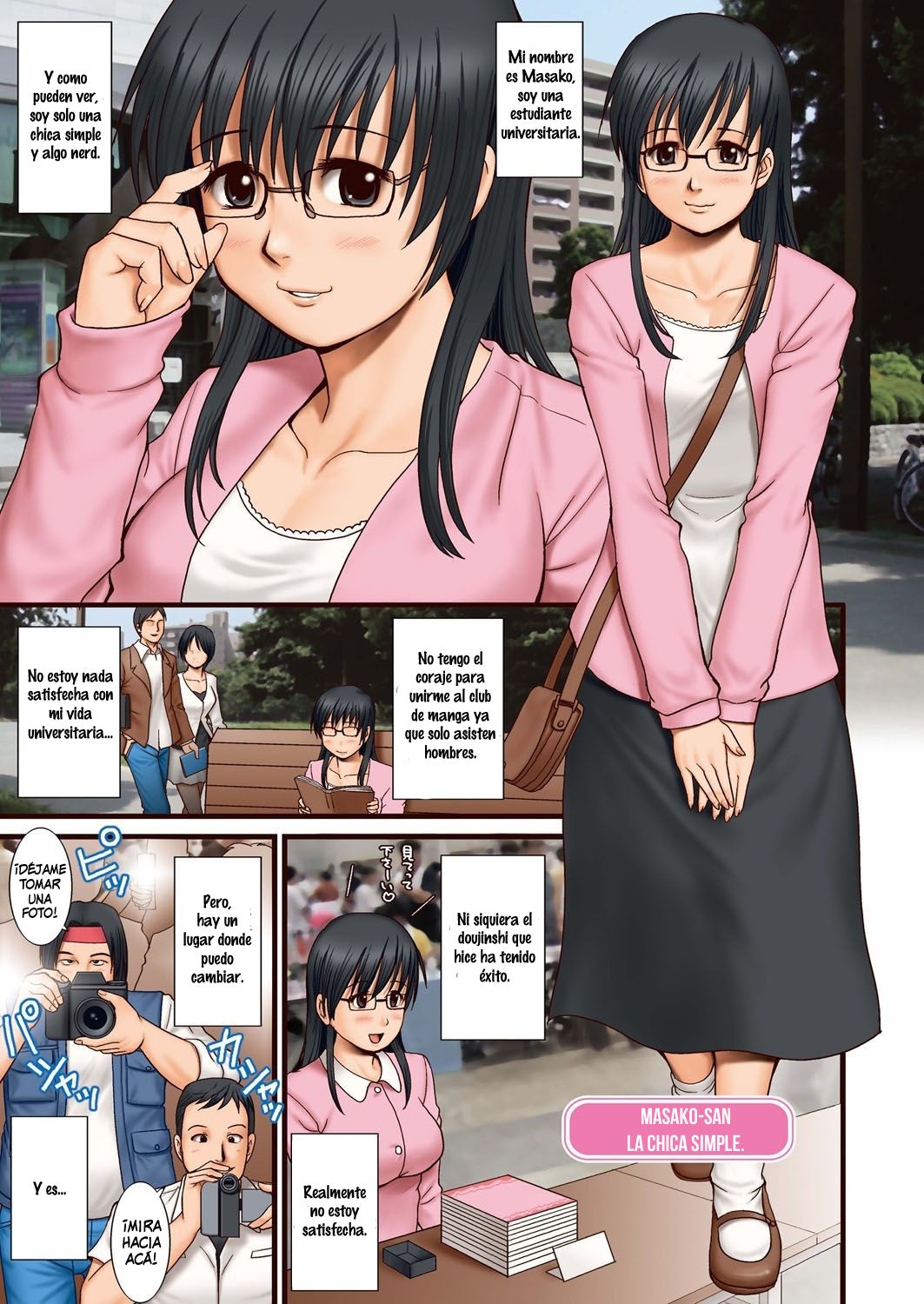 Jimime no Masako-san | Masako-san La Chica Simple page 1 full