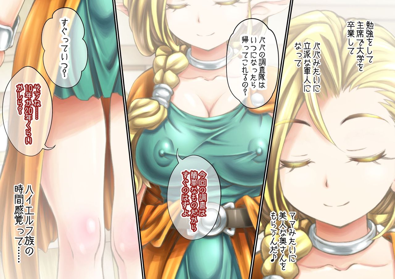 Elf-zoku no Youbo ga Hito-zoku no Youshi Chinko ni Mesu Ochi saserareru Hanashi page 10 full