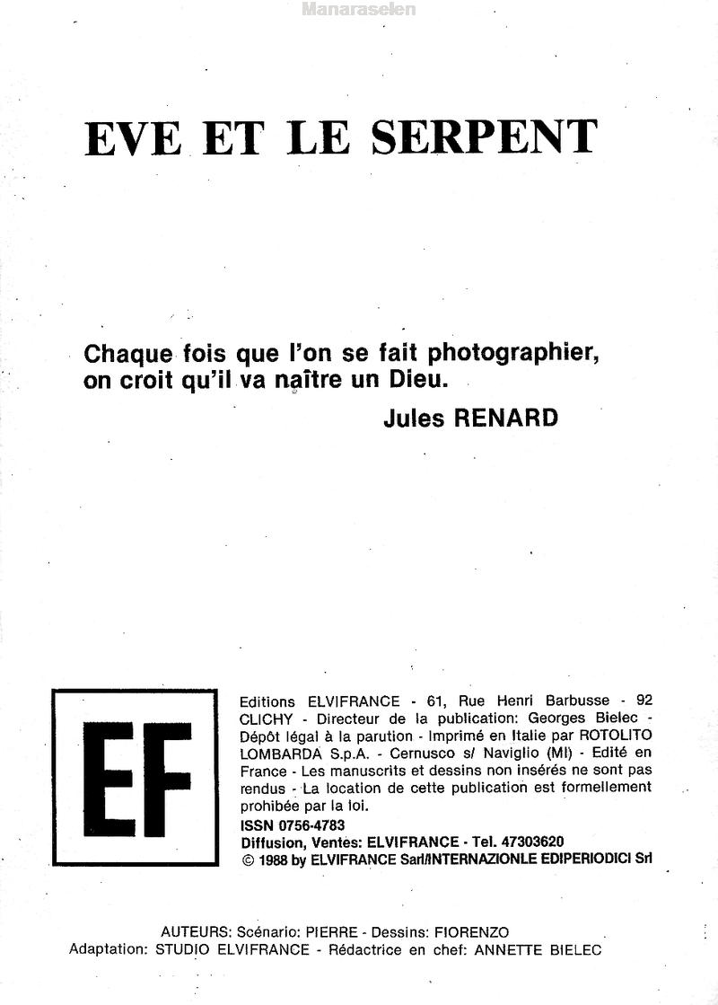 Elvifrance - Histoires noires - 117 - Eve et le serpent page 3 full