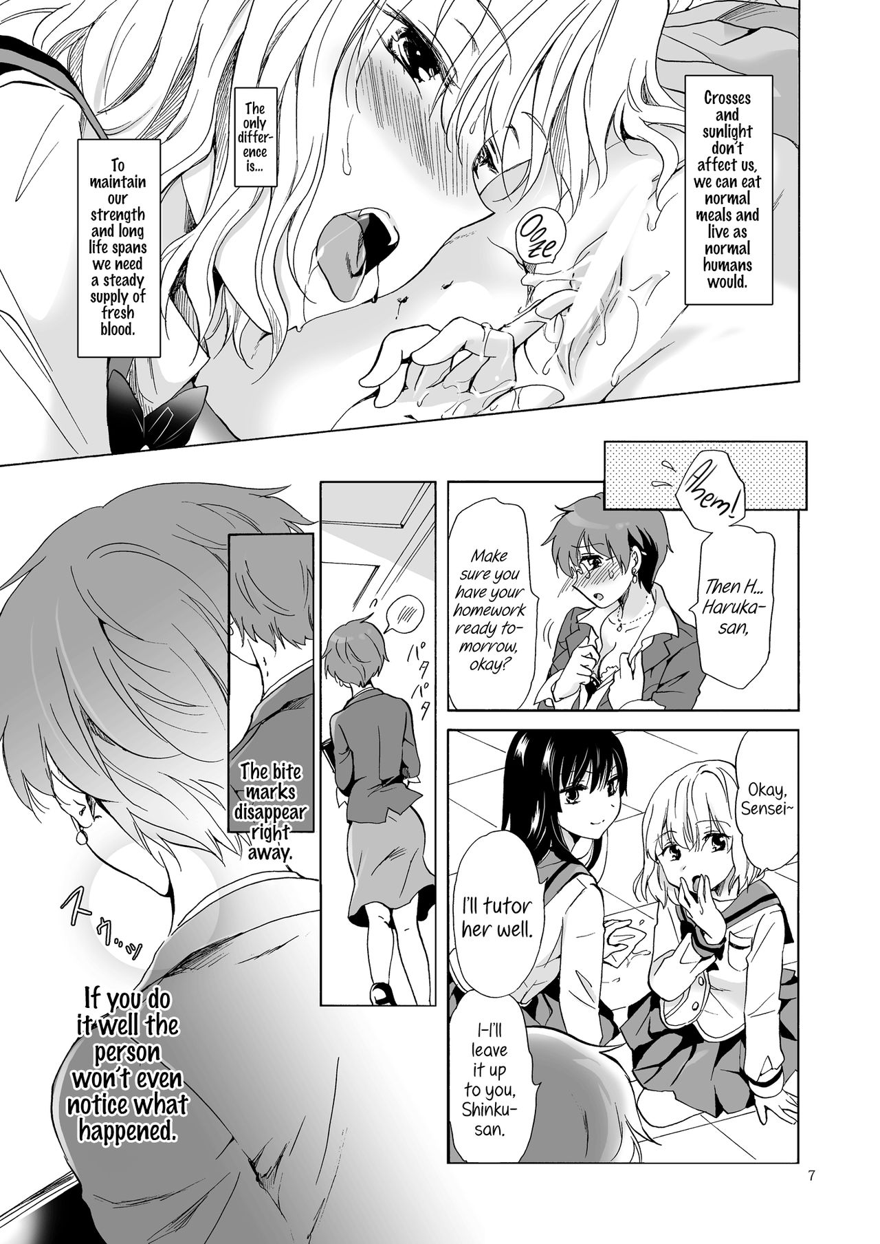 Chuu Shite Vampire Girls -Kakyuusei ni Oshioki o- | Kiss Me! Vampire Girls -Punishing a Junior- page 7 full