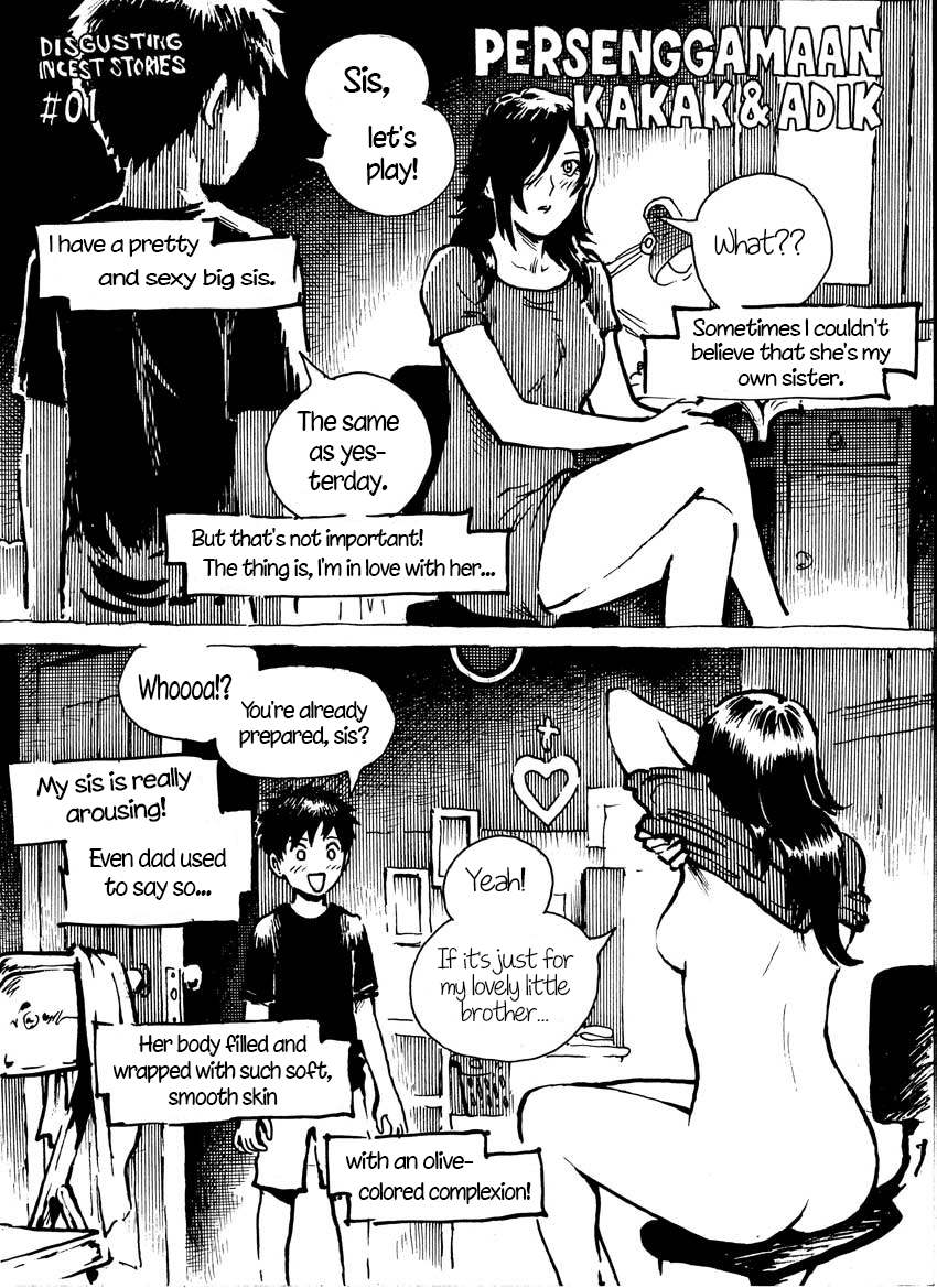 Disgusting Incest Stories #01 Persenggamaan Kakak &amp; Adik | Disgusting Incest Stories #01 Brother &amp; Sister's Intercourse page 1 full