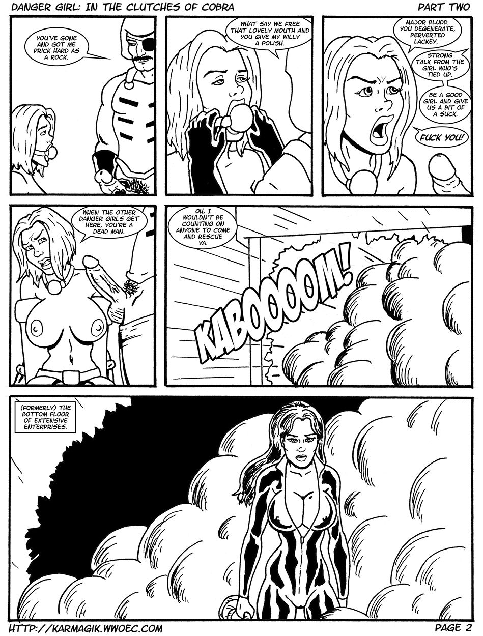 Danger Girl In the Clutches of Cobra - Ink page 6 full