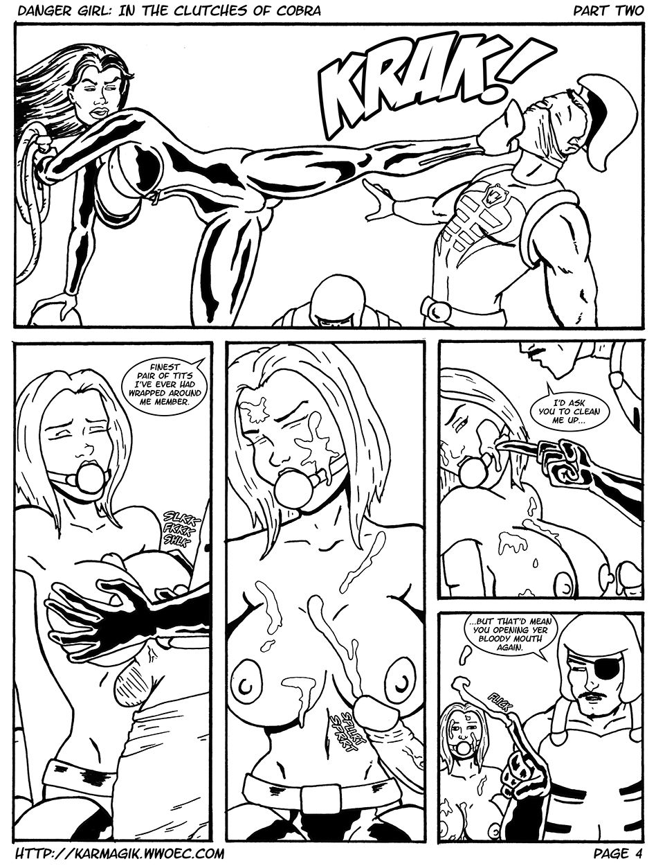 Danger Girl In the Clutches of Cobra - Ink page 8 full