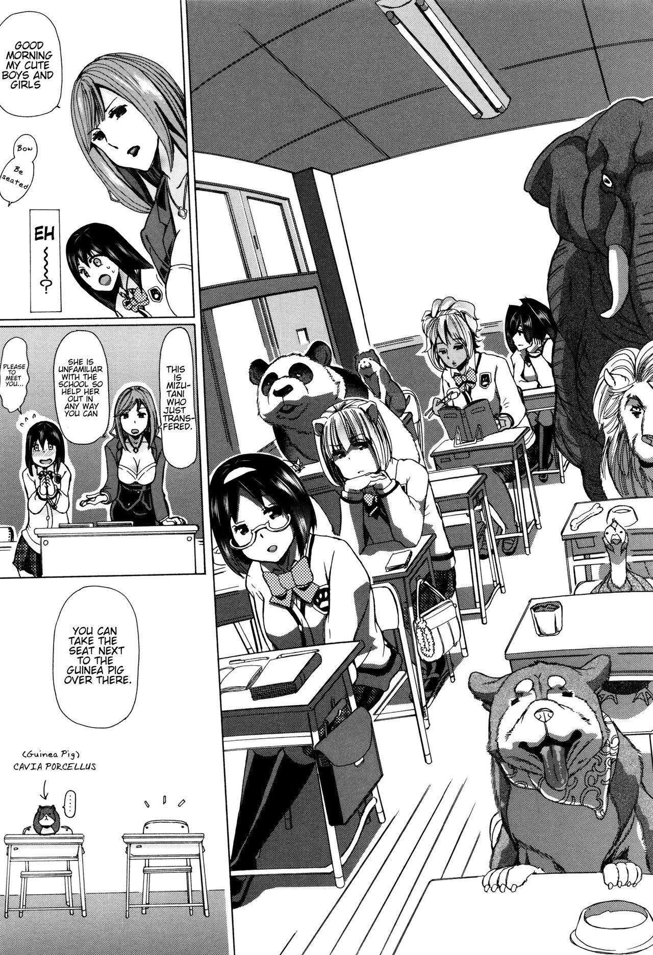Juukan Kyoushitsu - Bestiality Classroom Ch. 1-5 page 8 full