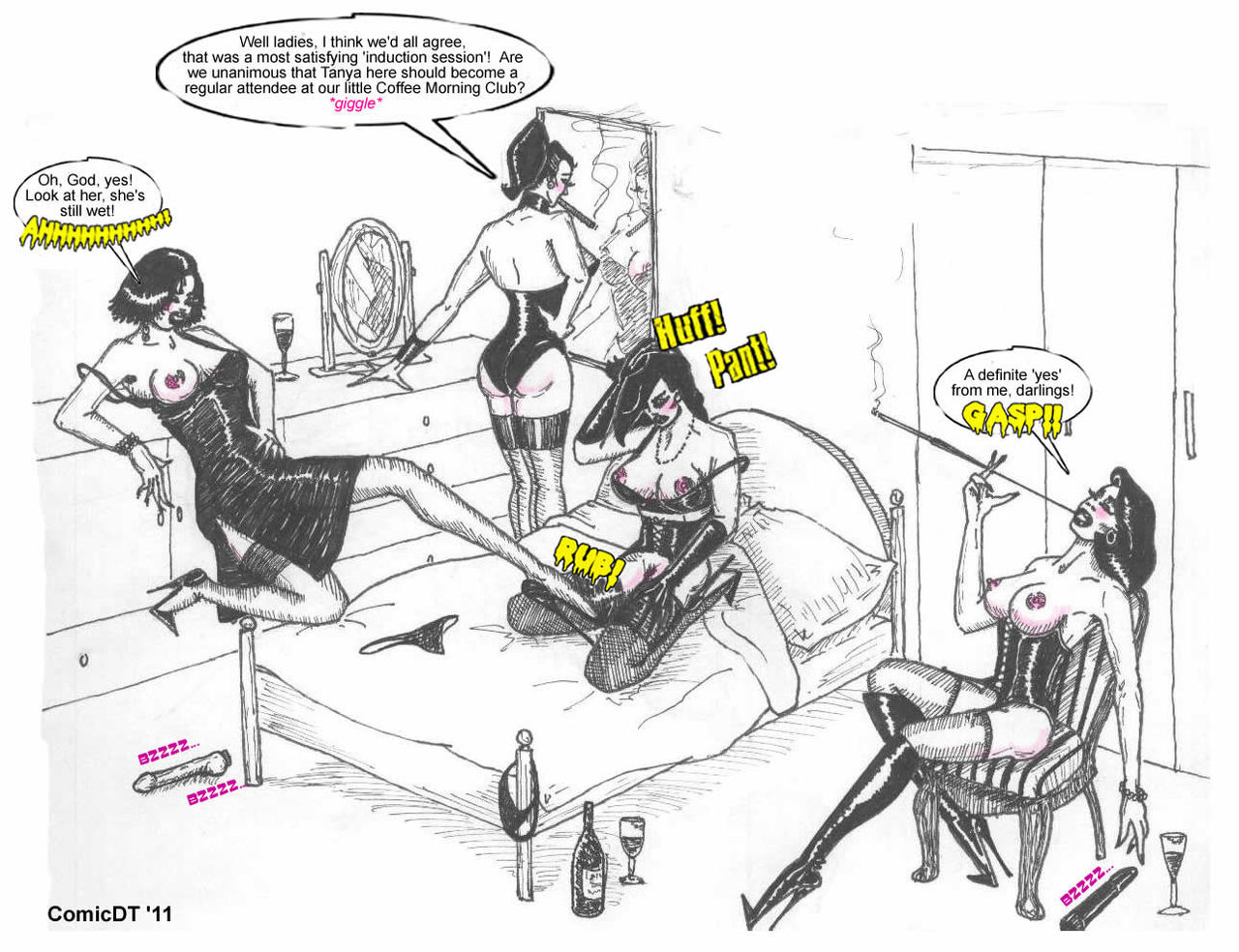 MILF, Lesbian, Femdom, and Uniform Art page 1 full