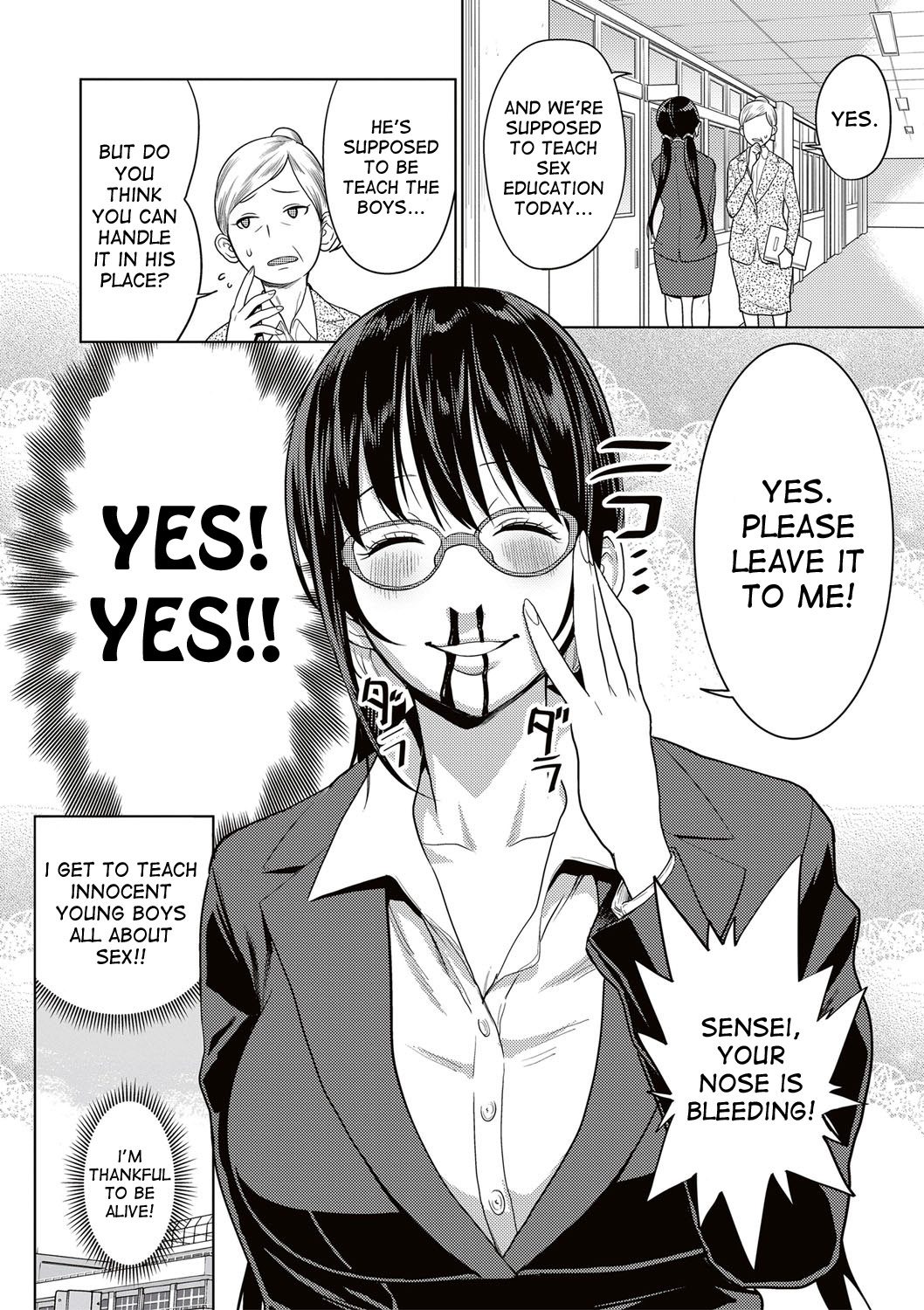 Yarisugi Seikyouiku! ~Hentai Onna Kyoushi Kikiippatsu~ | Sex Education That Went Too Far page 4 full