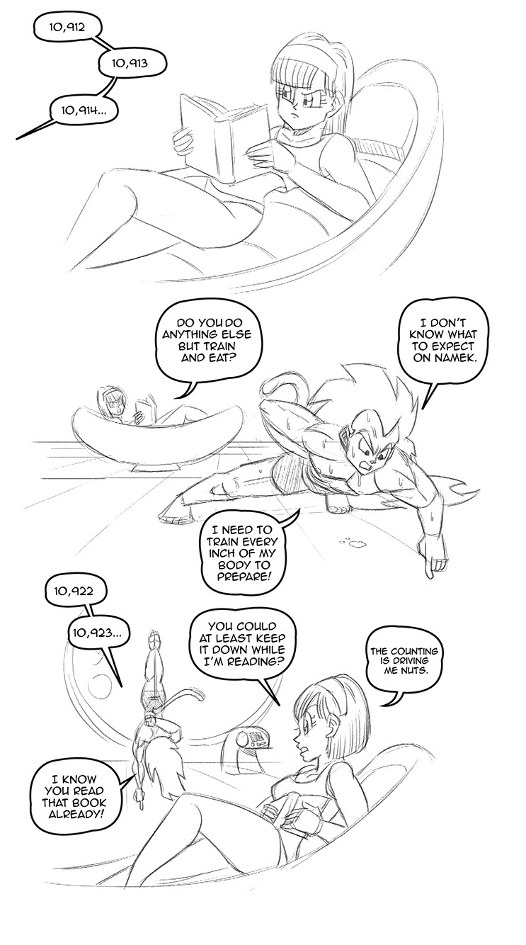 Raditz and Bulma: Aim At Planet Namek! page 2 full