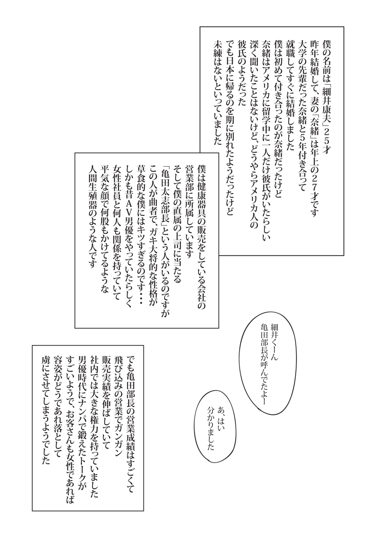 Boku no Tsuma to Kyokon no Moto AV Danyu Bucho page 2 full