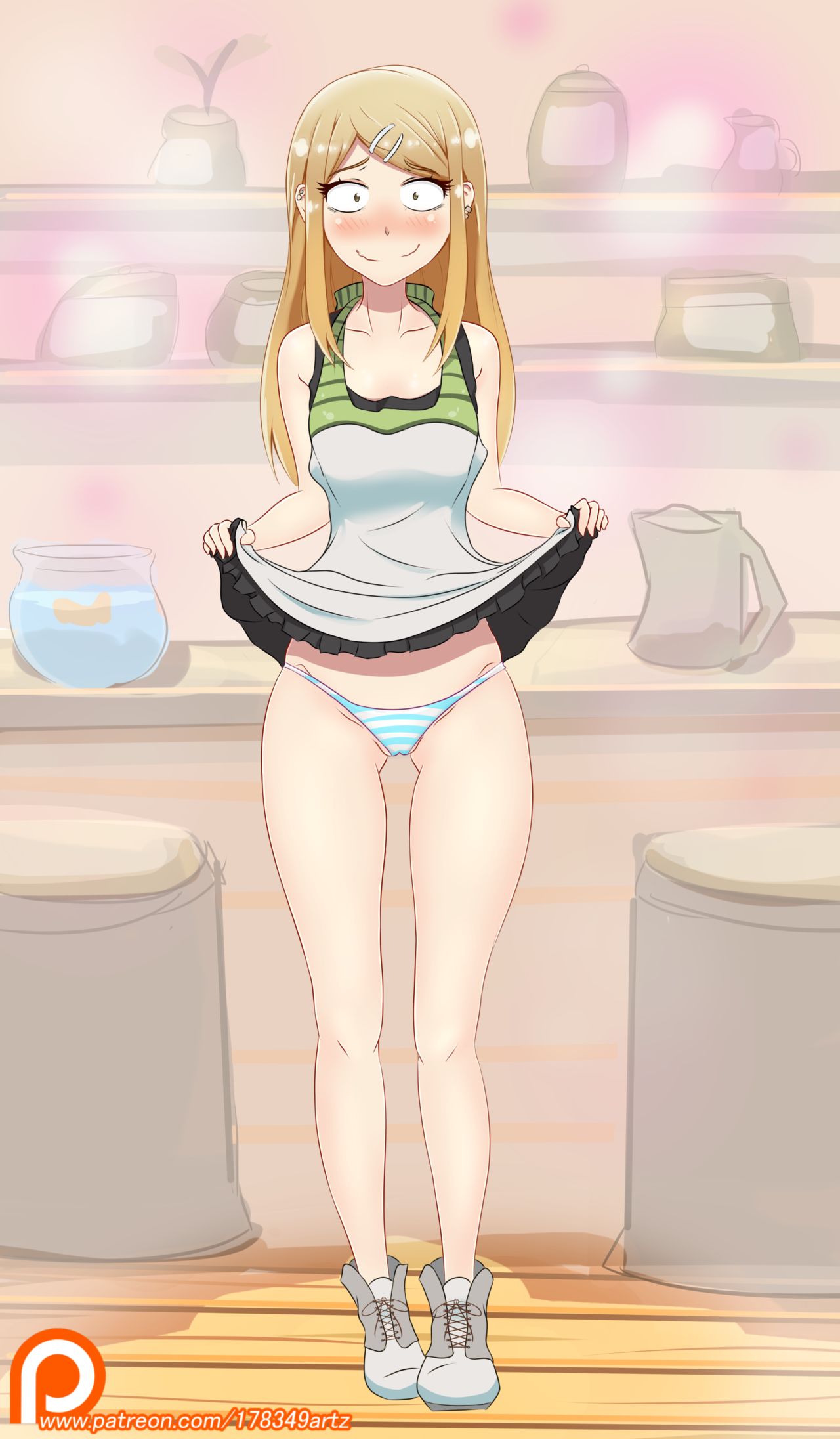 Dagashi Kashi Saya Endo CG page 8 full