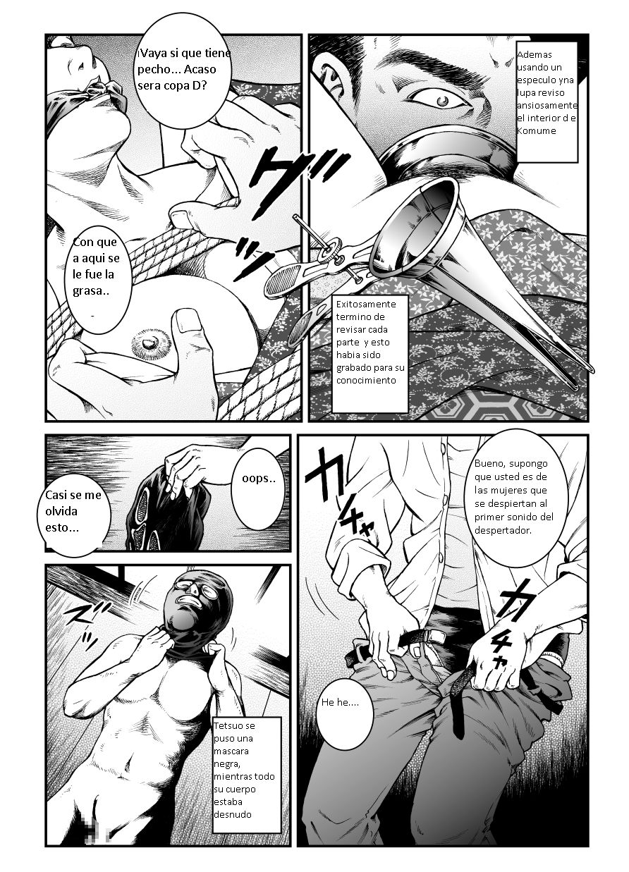 Yokubou Kaiki Dai 446 Shou -Shouwa Ryoukitan Nyohan Shiokinin Tetsuo 1 Gion Maiko Yuukai Jiken - | Tetsuo 1 El secuestro de la Maiko de Gion. page 7 full