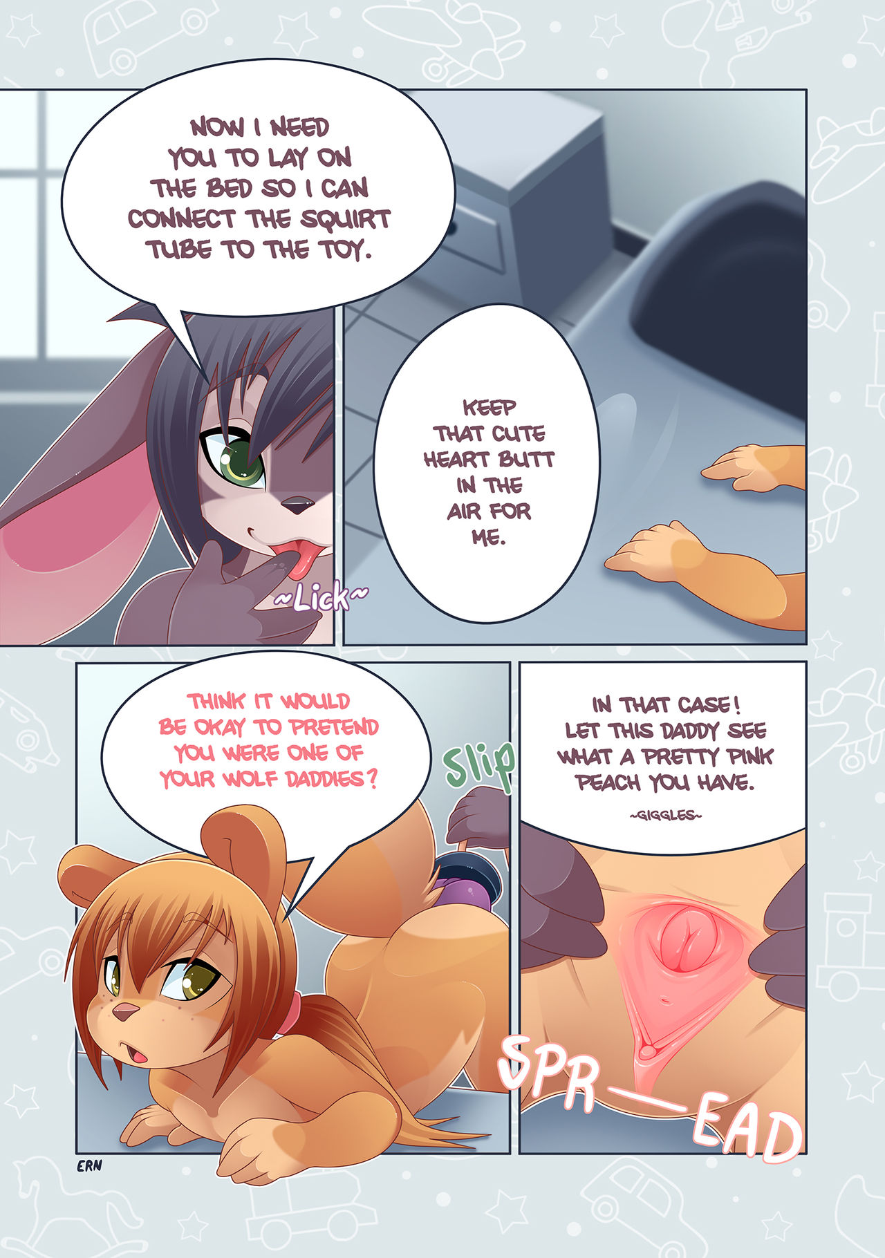 Bunnies Bad Toys page 6 full