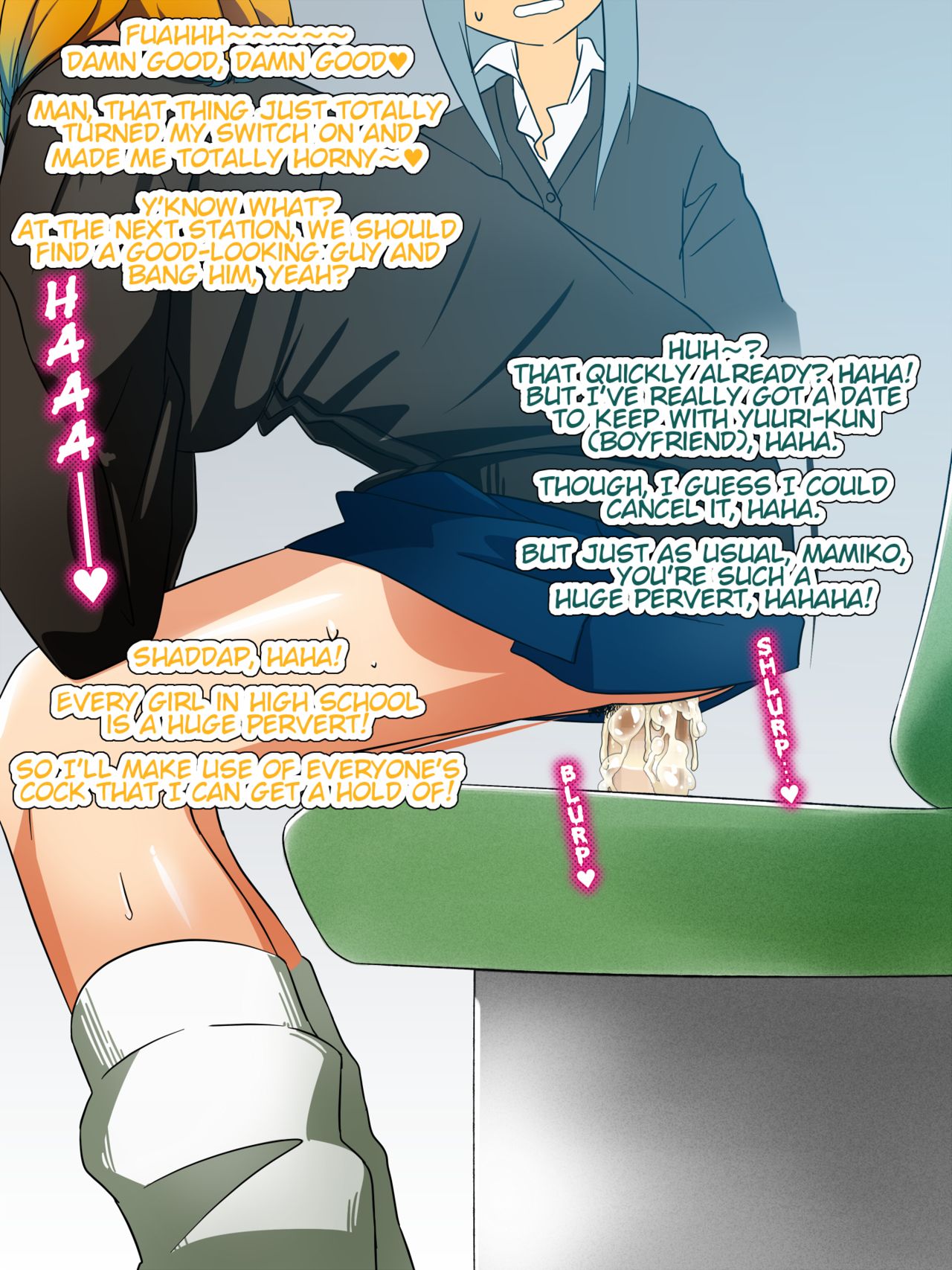 Onnanoko datte Seiyoku ga Osaekirenai Toki mo Aru! in Chinchin Densha page 9 full