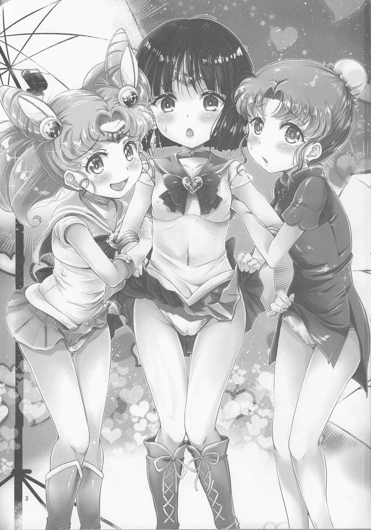Sailor AV Kikaku ~JS 3-ningumi ni Shutsuen Koushou!! Classmate no Me no Mae de Gachinko Kozukuri SEX!?~ page 2 full