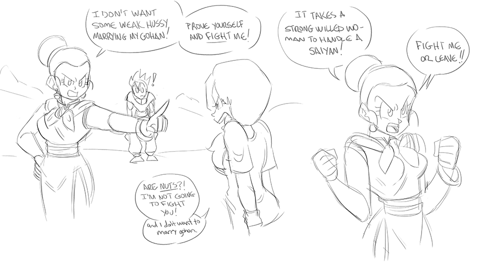 Videl meets Chichi page 4 full