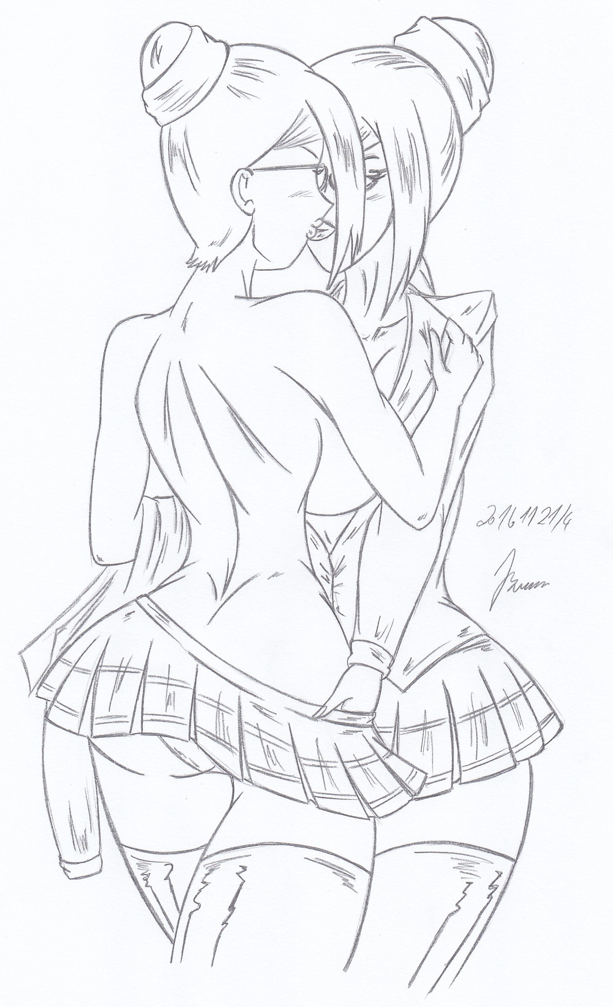 Shiraki Meiko &amp; Titus -  _ My miny Sketches work page 10 full