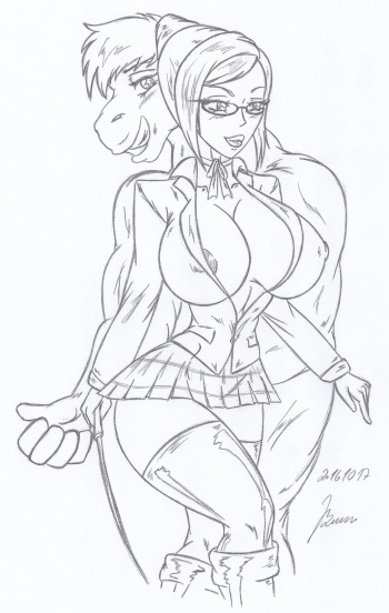 Shiraki Meiko &amp; Titus -  _ My miny Sketches work cover