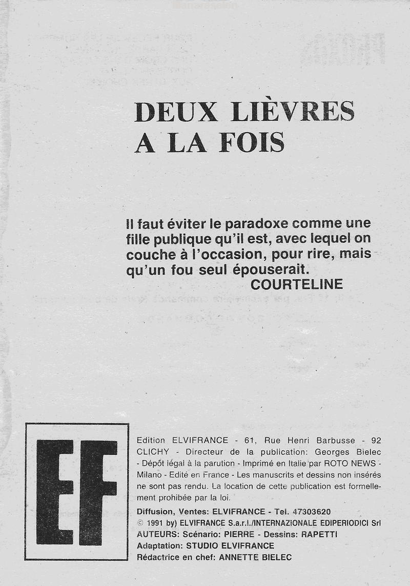 Elvifrance - Proxos - 003 - Deux lièvres à la fois page 3 full