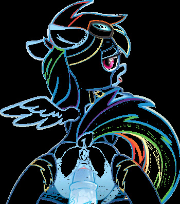 100% Rainbow Dash Gif Edition cover