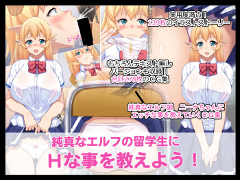 Junshin na Elf no Ryuugakusei ni H na Koto o Oshieyou! cover