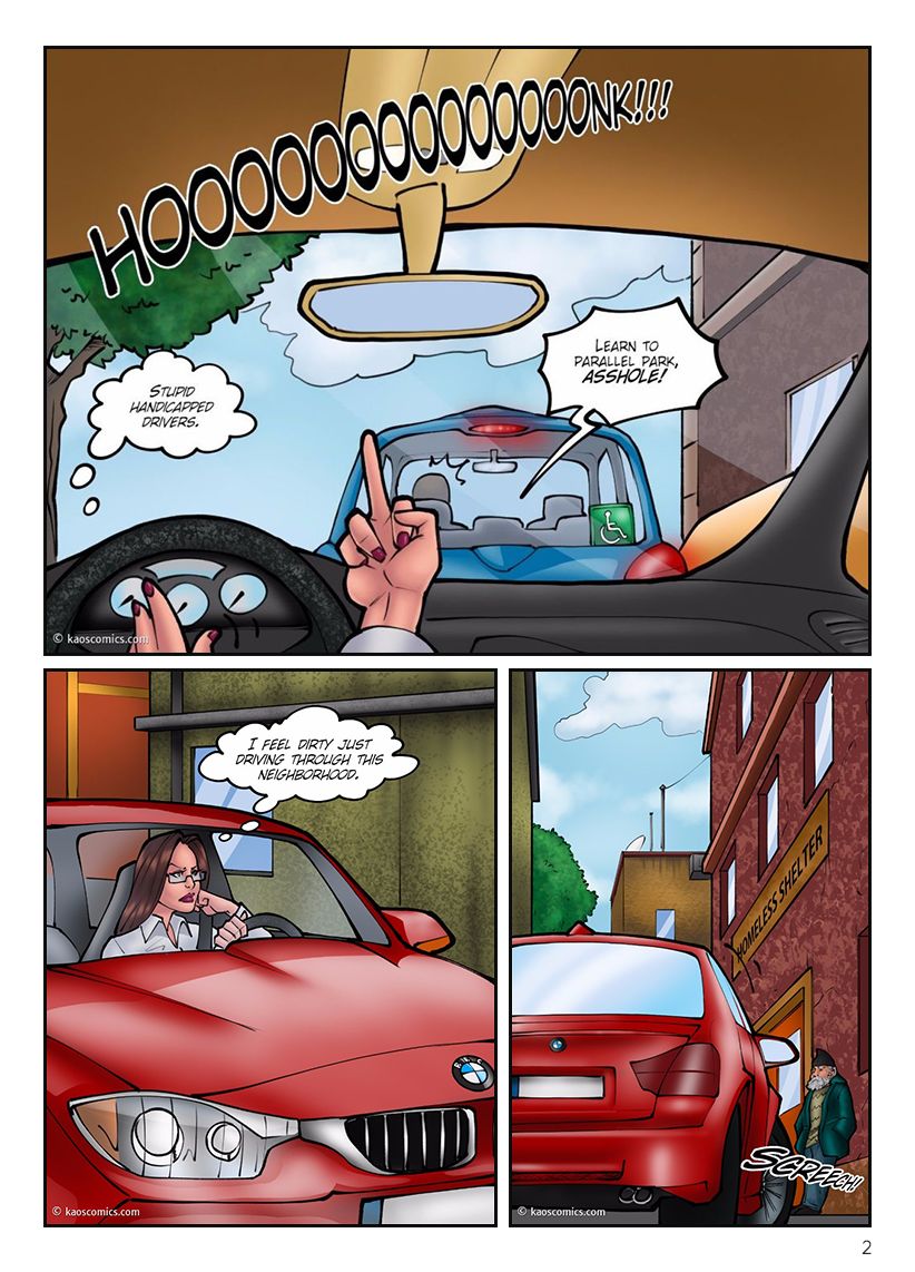 Kaos Doctor Bitch 1 &amp; 2 comic versions complete page 3 full