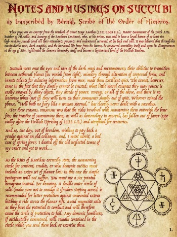 Notes and Musings on Succubi cover