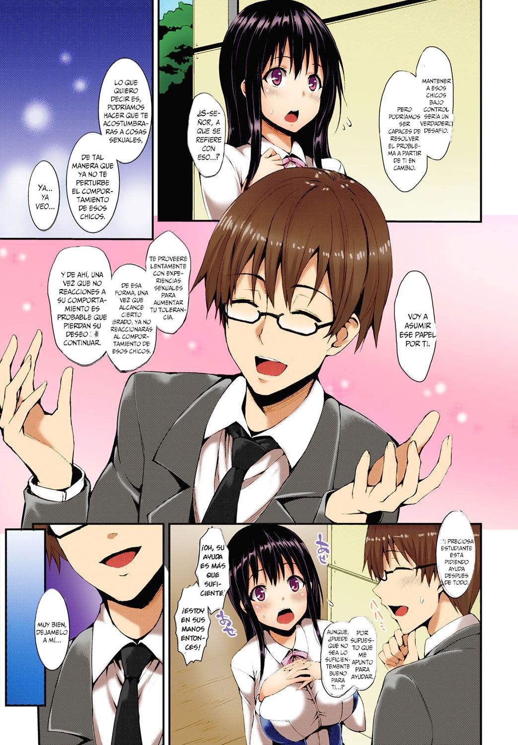 Kinyokubu - Kyoushi no Ore ga Joseito-tachi ni Seikyouiku no Jisshuu!? | Club de la Abstinencia Entrenamiento Sexual Práctico Para Estudiantes Femeninas Ch. 1 page 3 full