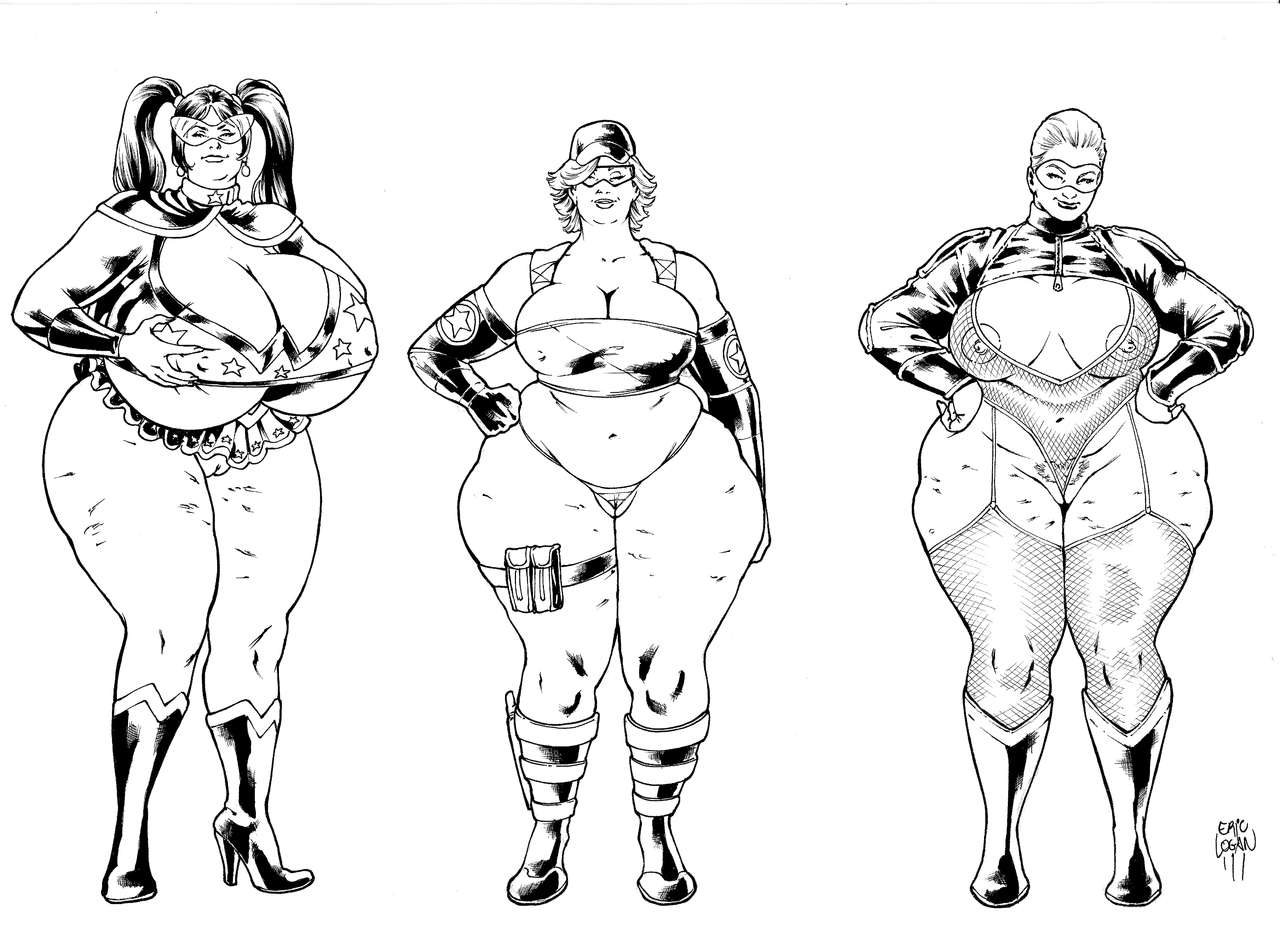 Pin-Ups &amp; Superheroines page 1 full