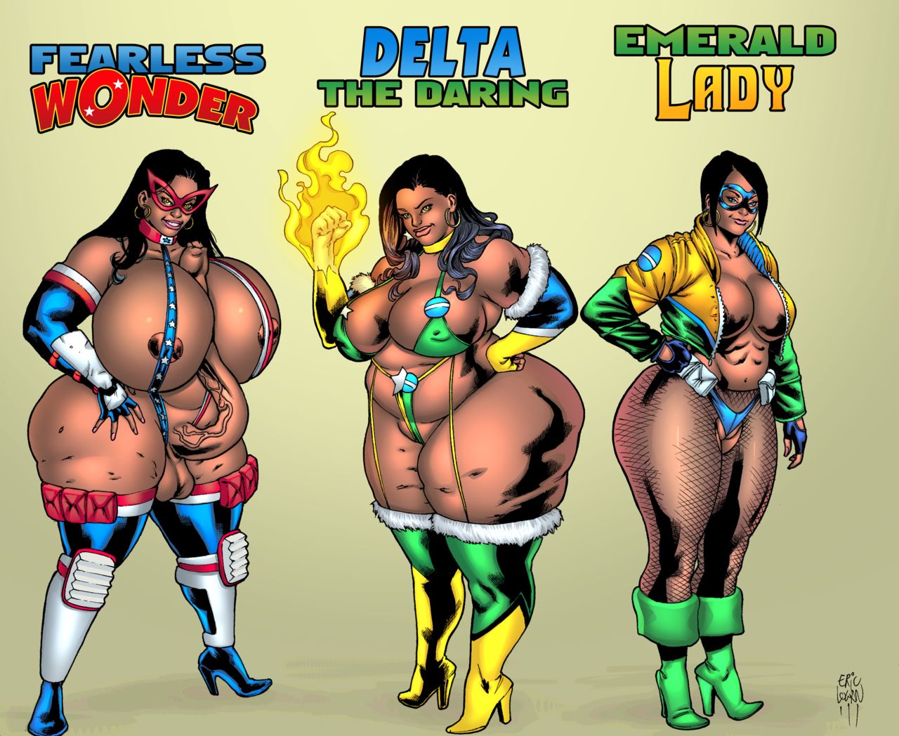 Pin-Ups &amp; Superheroines page 10 full