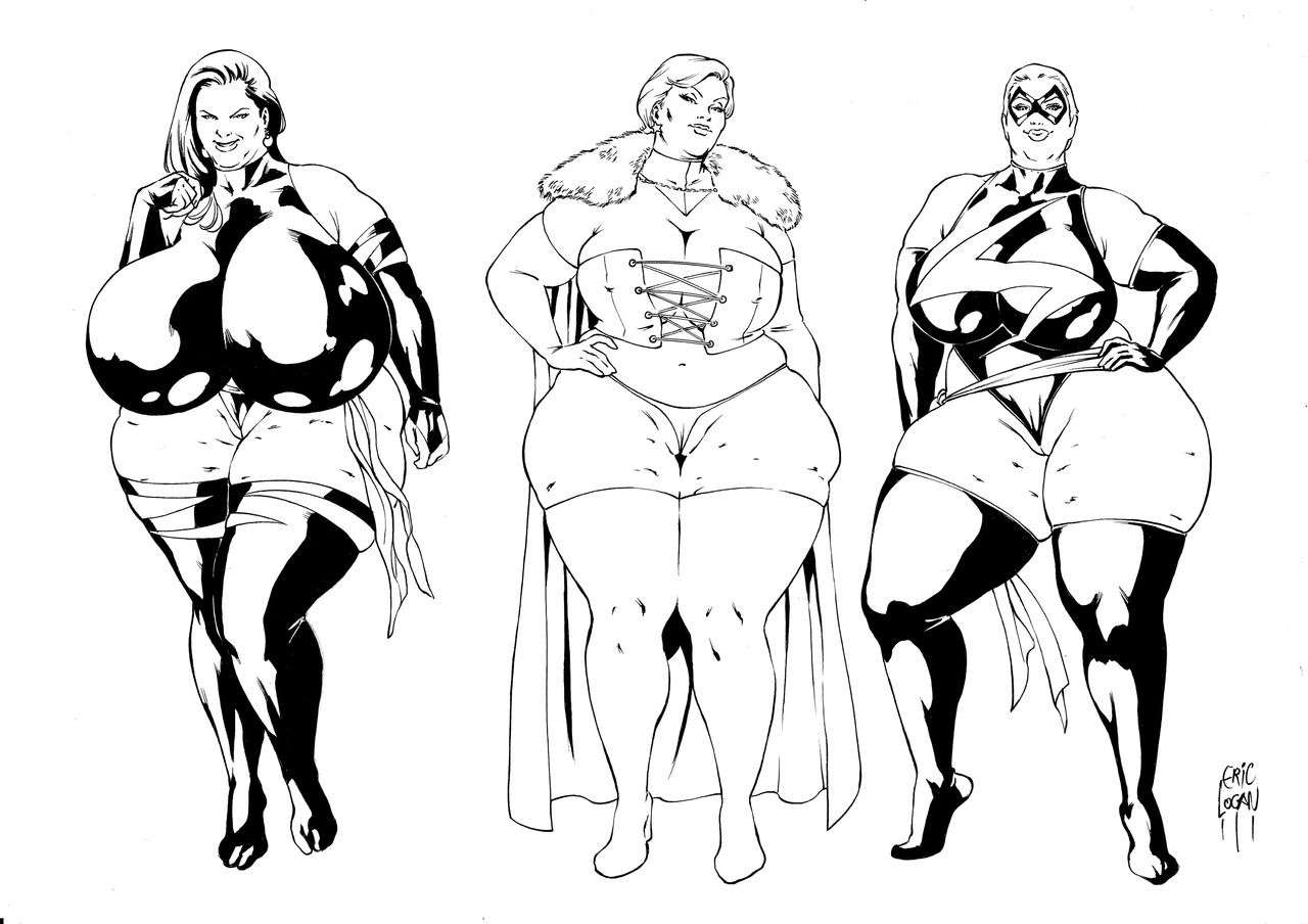 Pin-Ups &amp; Superheroines page 3 full