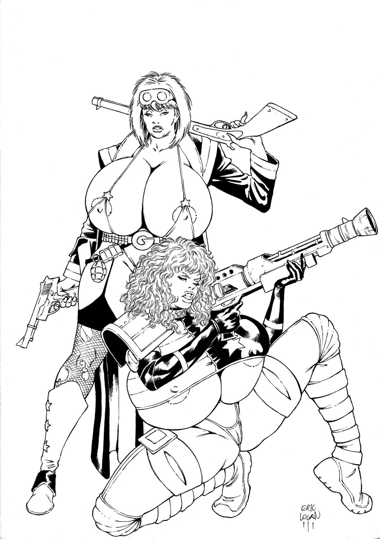 Pin-Ups &amp; Superheroines page 8 full