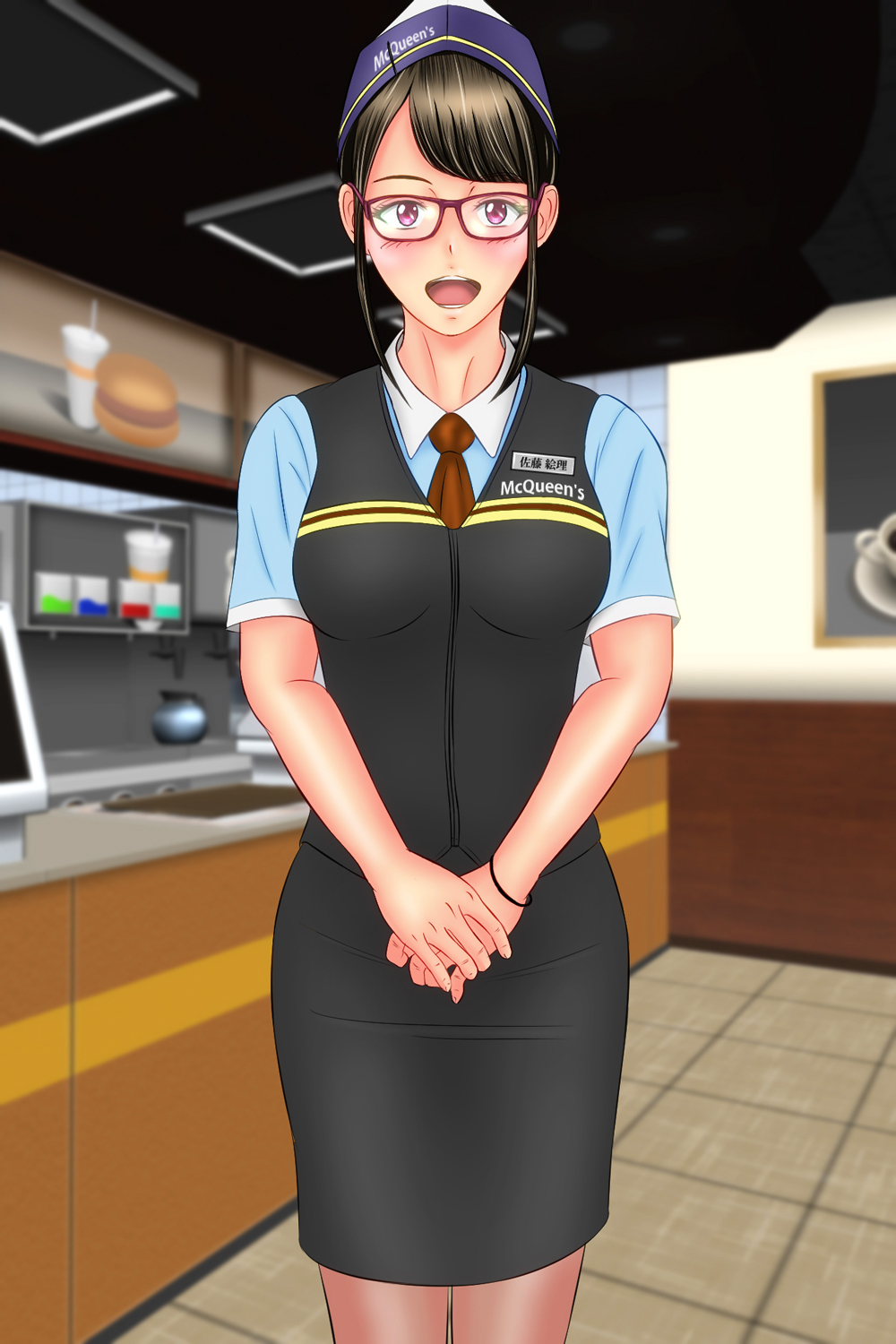 Onna Tenchou no Higeki ~Burger Shop no Baai~ page 4 full