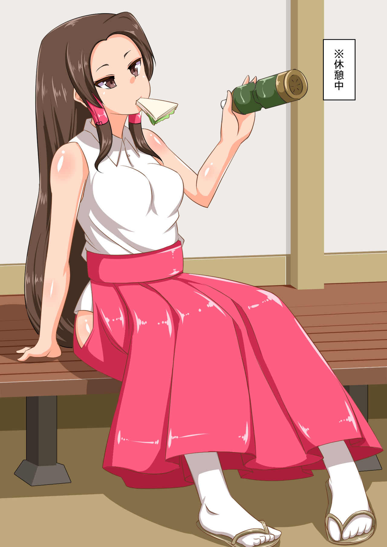 Miko-san ga Aokan Shuuchi Play Okamai Nashi ni Chou Inran ni Naru Biyaku Kousui o Abiserareru page 5 full