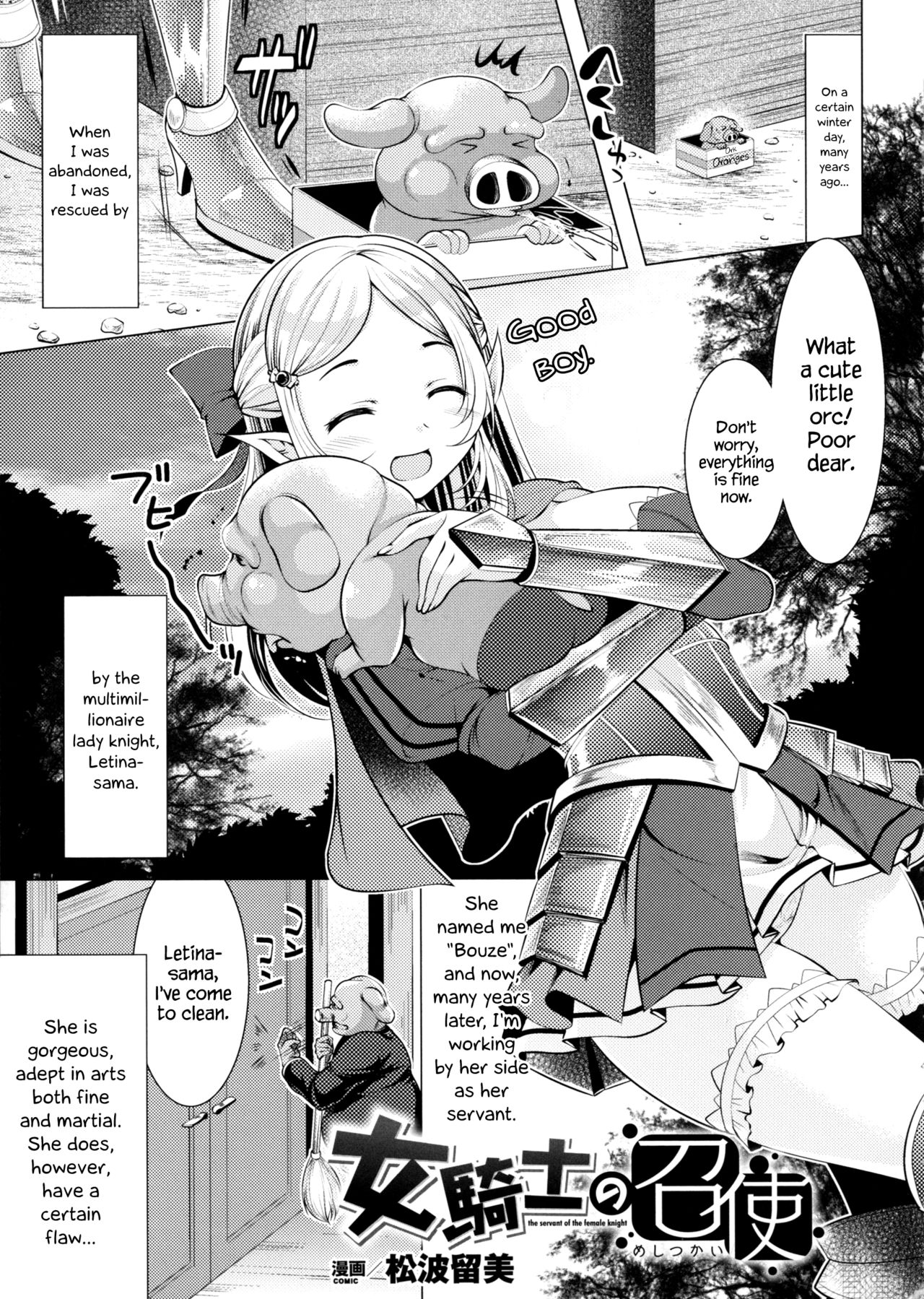 Onna Kishi no Meshitsukai + Bangaihen | The Servant of the Lady Knight + Extra page 1 full
