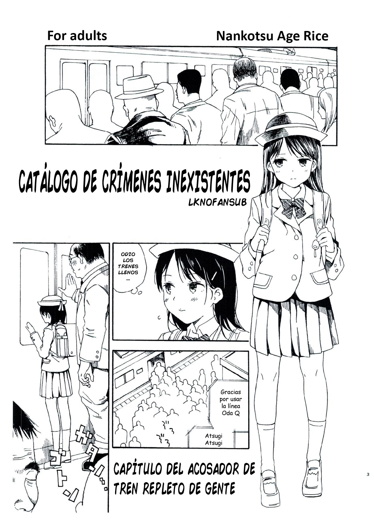 Shin Hijitsuzai Hanzai Mokuroku Mansai Zairaisen Chikan Densha Hen | Catálogo de crímenes inexistentes capítulo del acosador de tren repleto de gente page 1 full