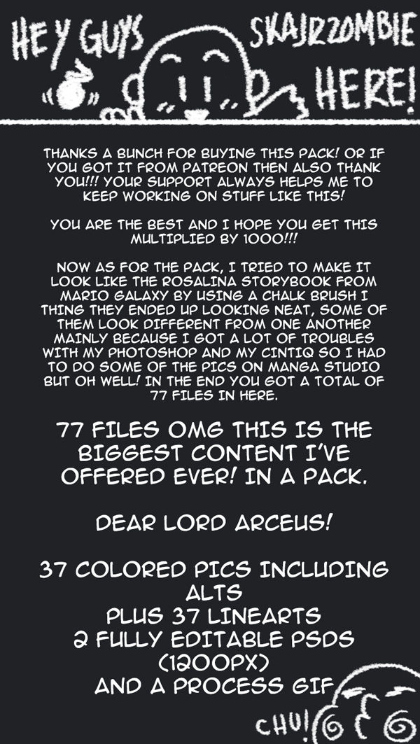 Rosalina and friends pack page 1 full