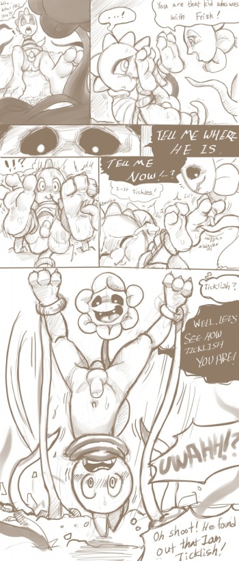 Flowey and the Monster Kid cover