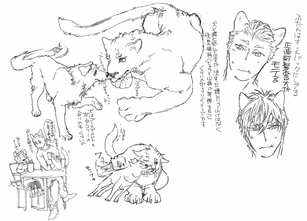 大型猫科ケモ耳青年と小型イヌ科ケモ耳少女の異種間セックス page 8 full